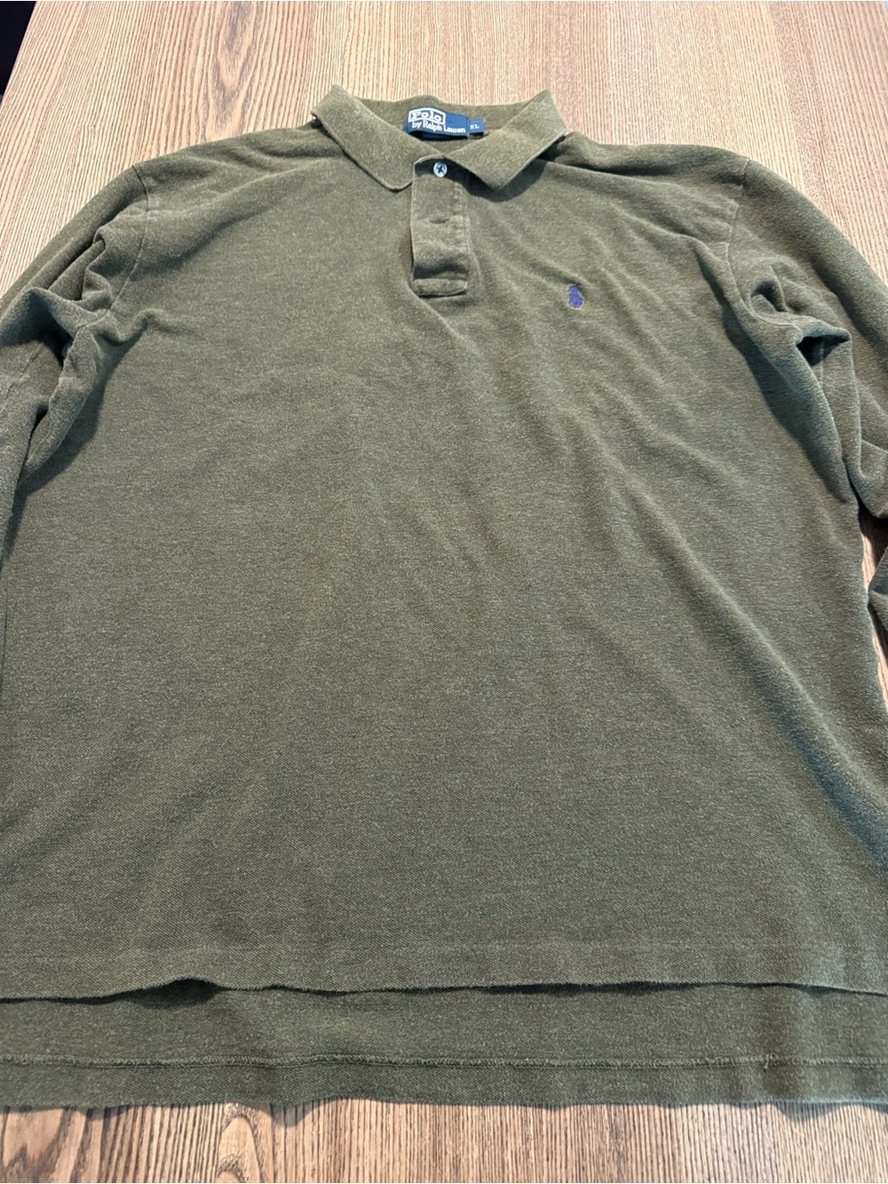 Ralph Lauren Olive Green Long-Sleeve Polo